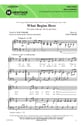 What Begins Here Two-Part choral sheet music cover